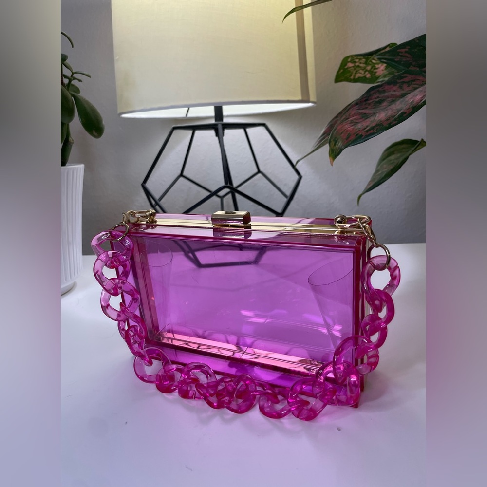 Akira - Pink/Clear Acrylic Mini Bag
